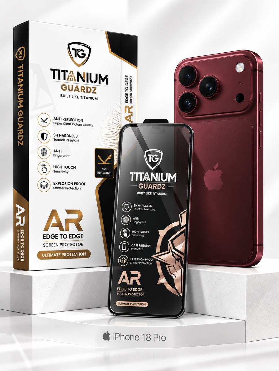 iPhone 18 Pro Tempered Glass Screen Protector