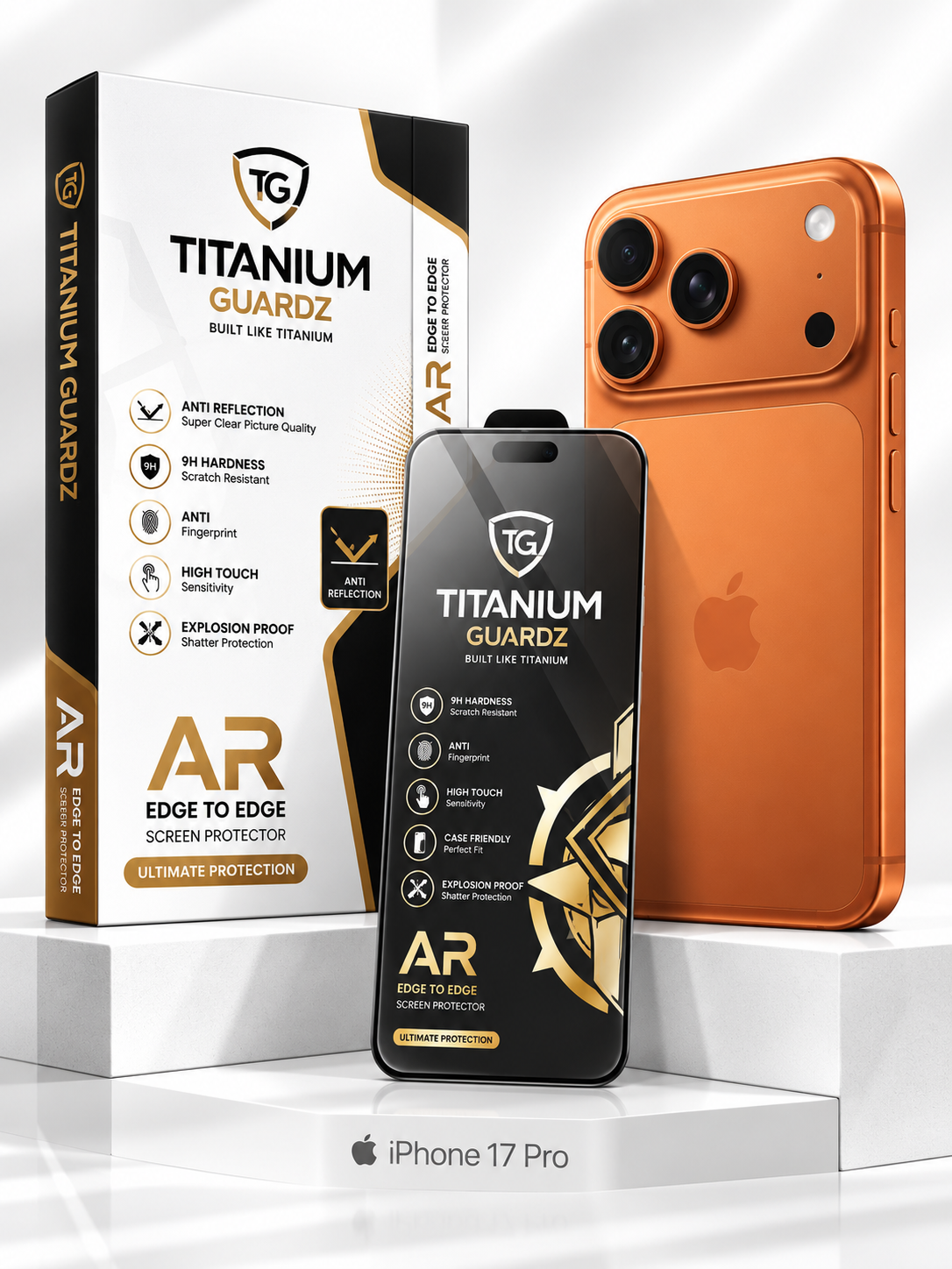 iPhone 17 Pro Tempered Glass Screen Protector