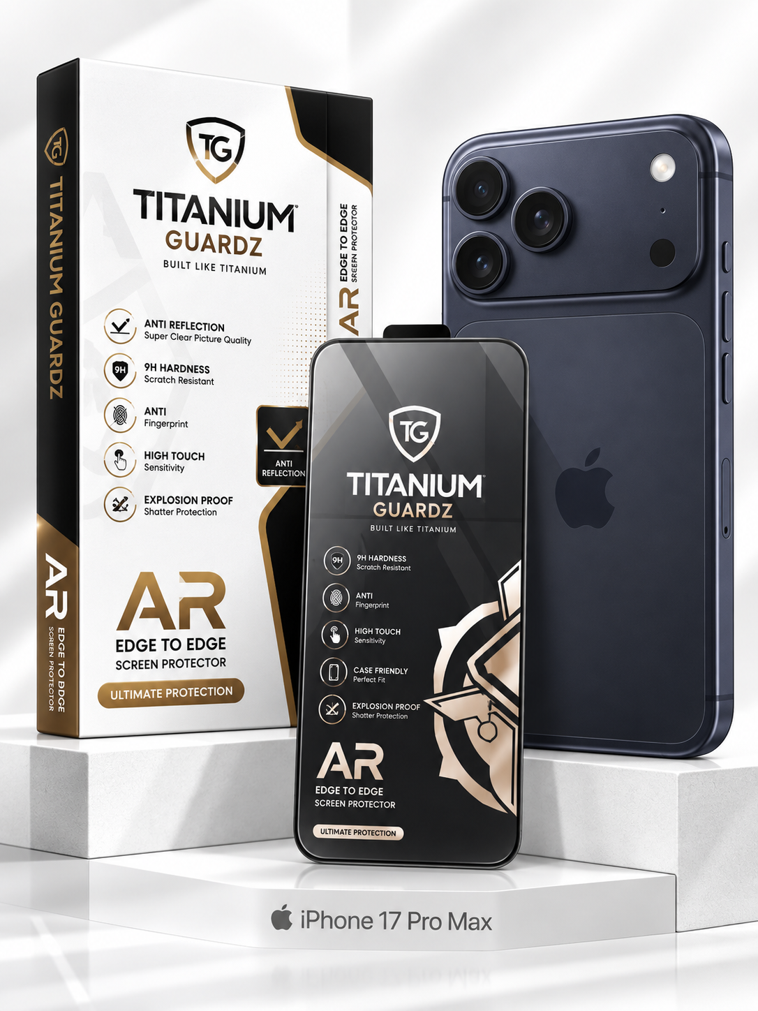 iPhone 17 Pro Max Tempered Glass Screen Protector