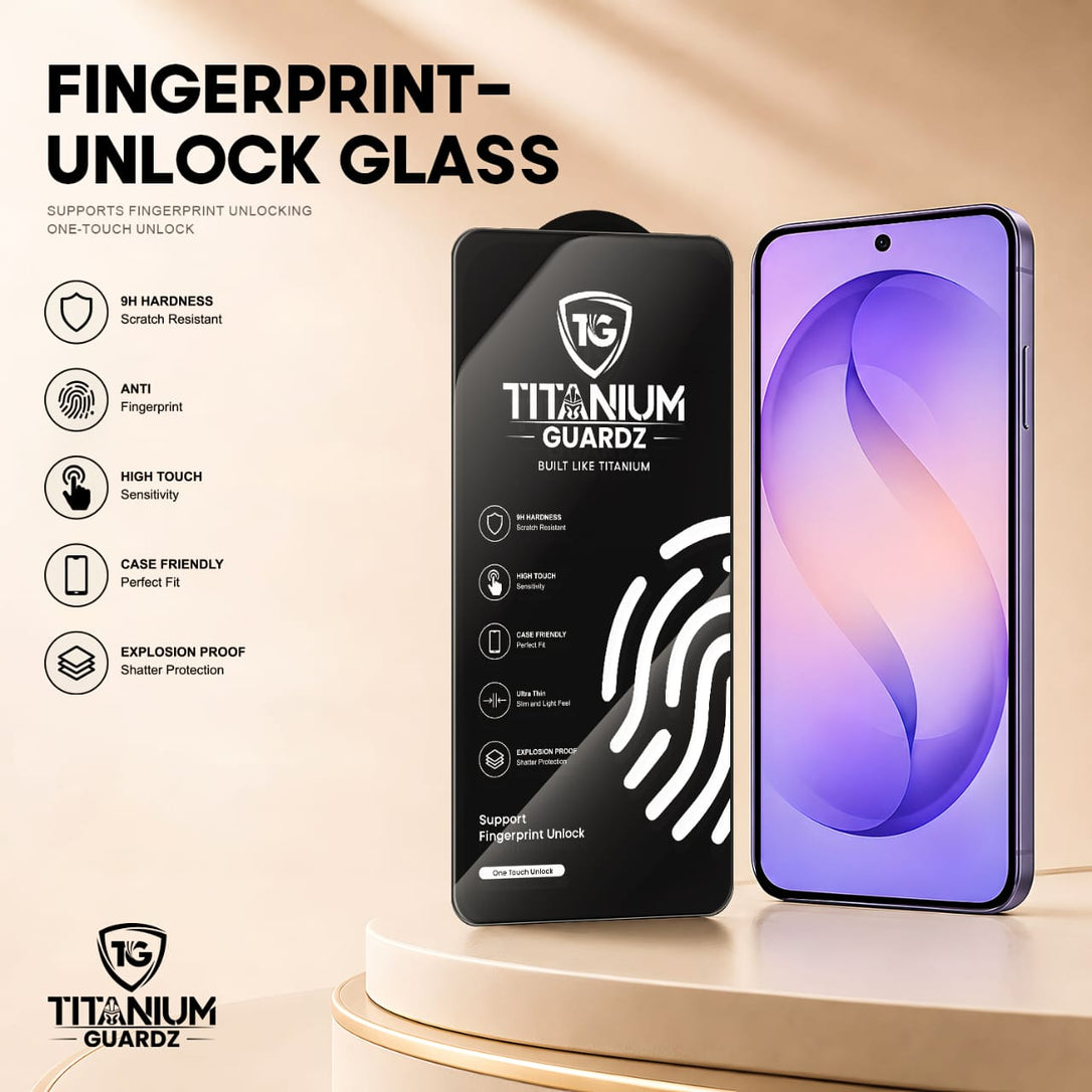 Galaxy S26 Tempered Glass Screen Protector Finferprint Glass